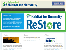 Tablet Screenshot of habitatcheboygan.org
